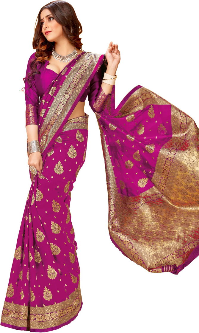 Lawaniya Lichi Silk Organic Banarasi Saree Catalog 